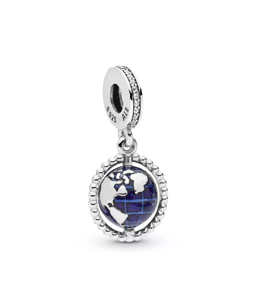 Charm colgante en plata de ley Globo Giratorio
REF. 798021CZ
