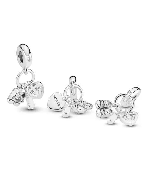 Charm colgante en plata de ley Mi Bebé
REF. 798106CZ