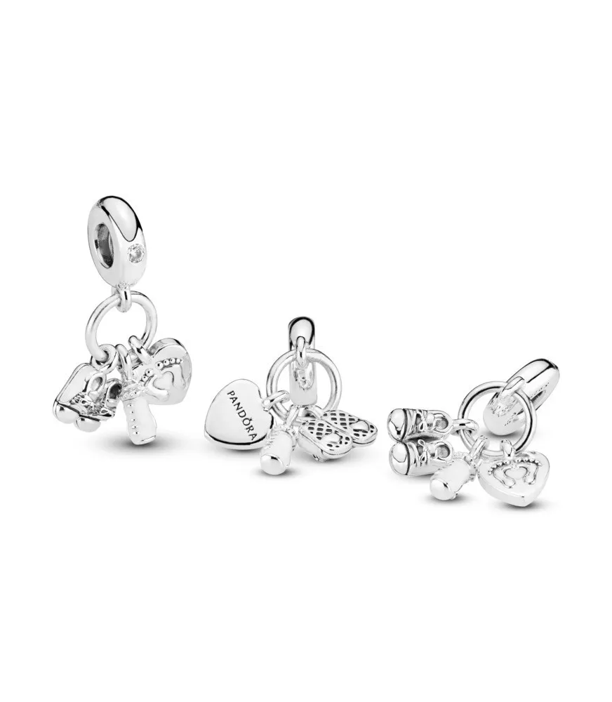 Charm colgante en plata de ley Mi Bebé
REF. 798106CZ