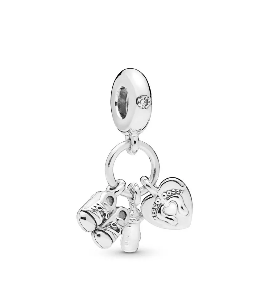Charm colgante en plata de ley Mi Bebé
REF. 798106CZ