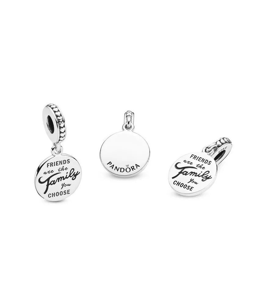 Charm colgante en plata de ley Los Amigos Son Familia
REF. 798124EN16