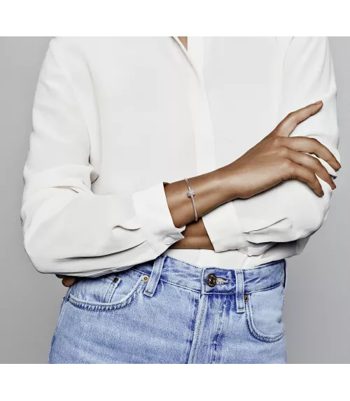 Clip en plata de ley Cuentas Brillantes
REF. 797520CZ