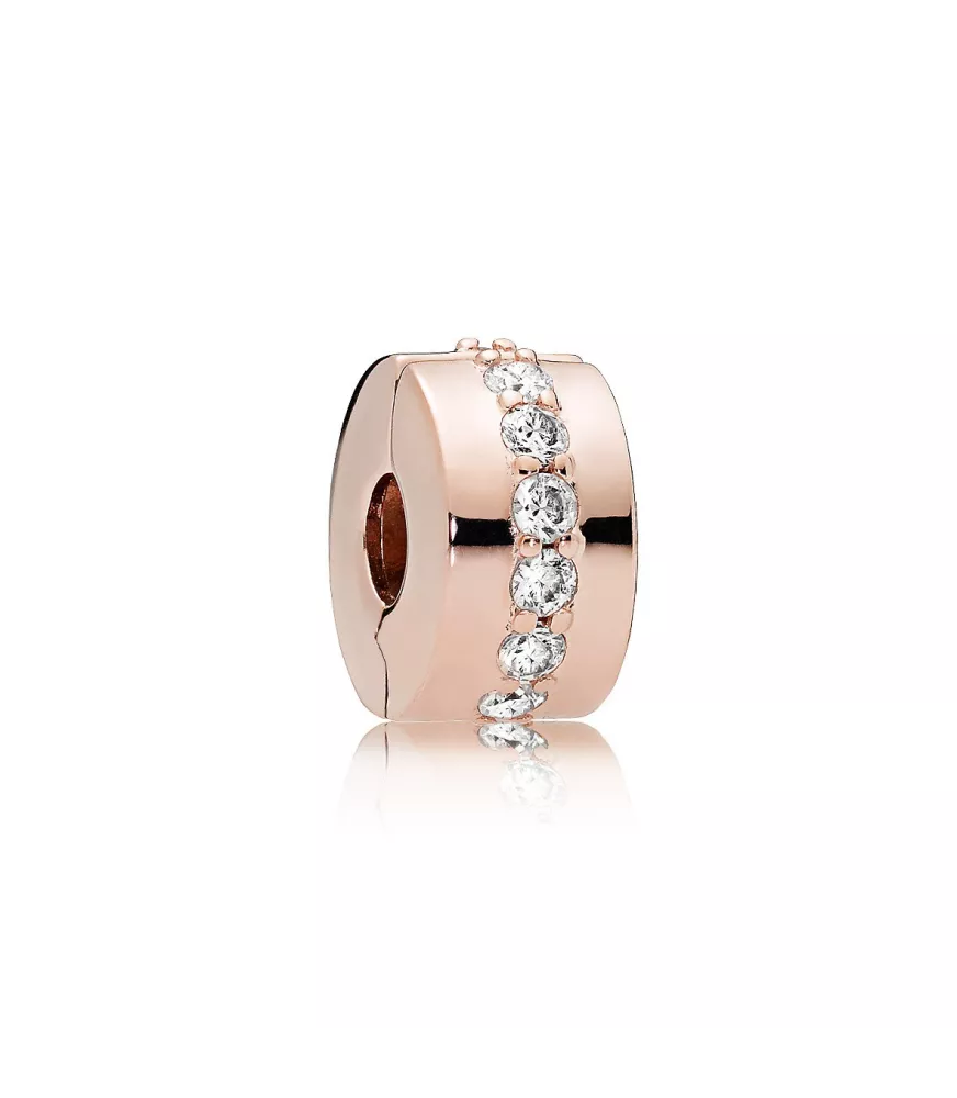 Clip Pandora Rose Fila Brillante Transparente Ref: 781972CZ