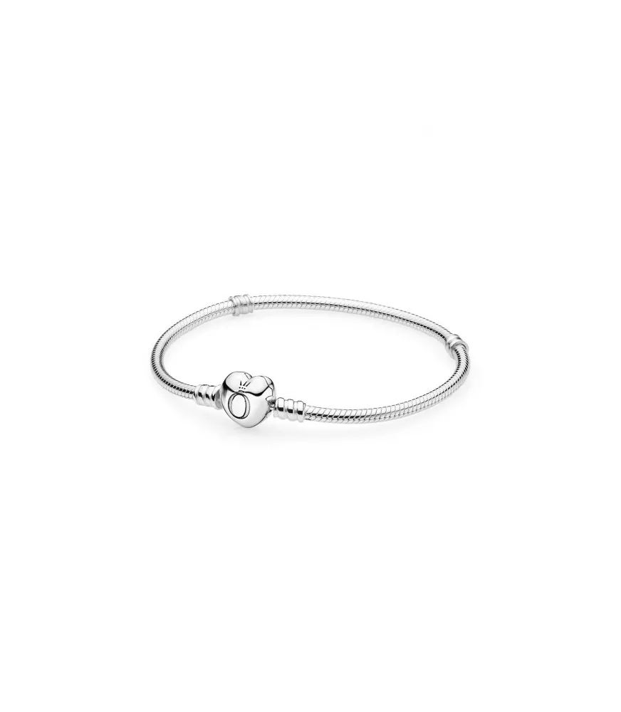 Pulsera Pandora Moments en plata de ley con cierre Corazón para charms
REF. 590719