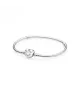 Pulsera Pandora 
 Moments en plata de ley con cierre de corazón para charms
REF. 590727CZ