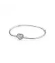 Pulsera Pandora 
 Moments en plata de ley con cierre de corazón para charms
REF. 590727CZ