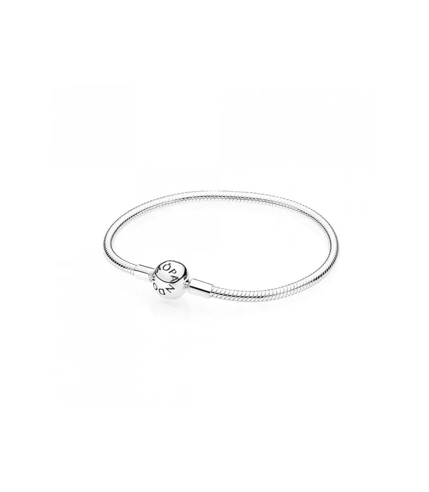 Pulsera Pandora 
 Moments en plata de ley sin roscas para charms
REF. 590728