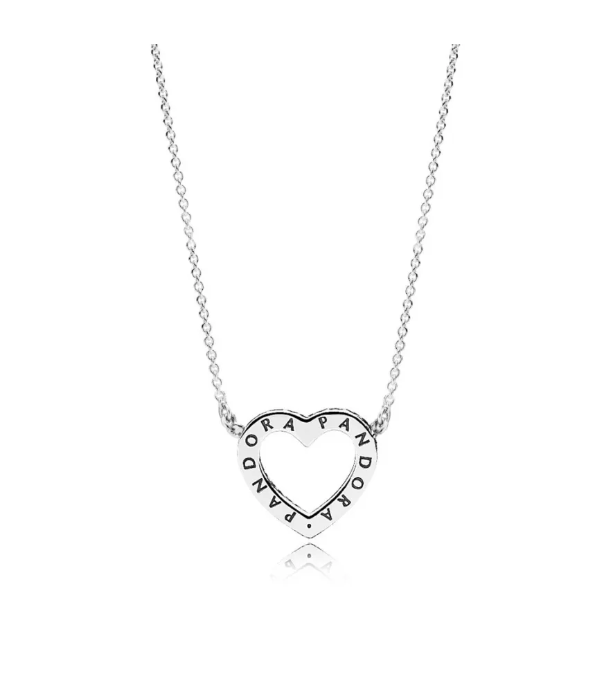 Collar corazón amado de plata de primera ley REF. 590534CZ