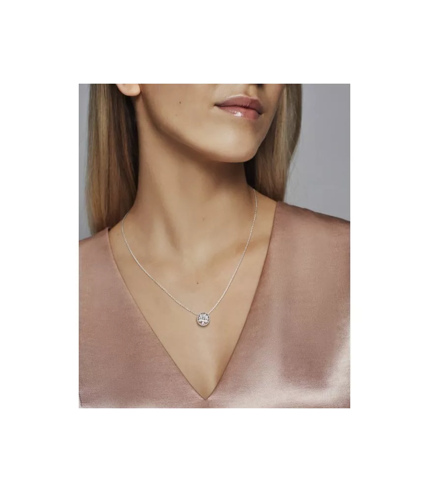 Collar en plata de ley Árbol de la Familia REF. 397780CZ-45