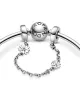 Cadena de seguridad en plata de ley Margaritas REF. 798764C01-05