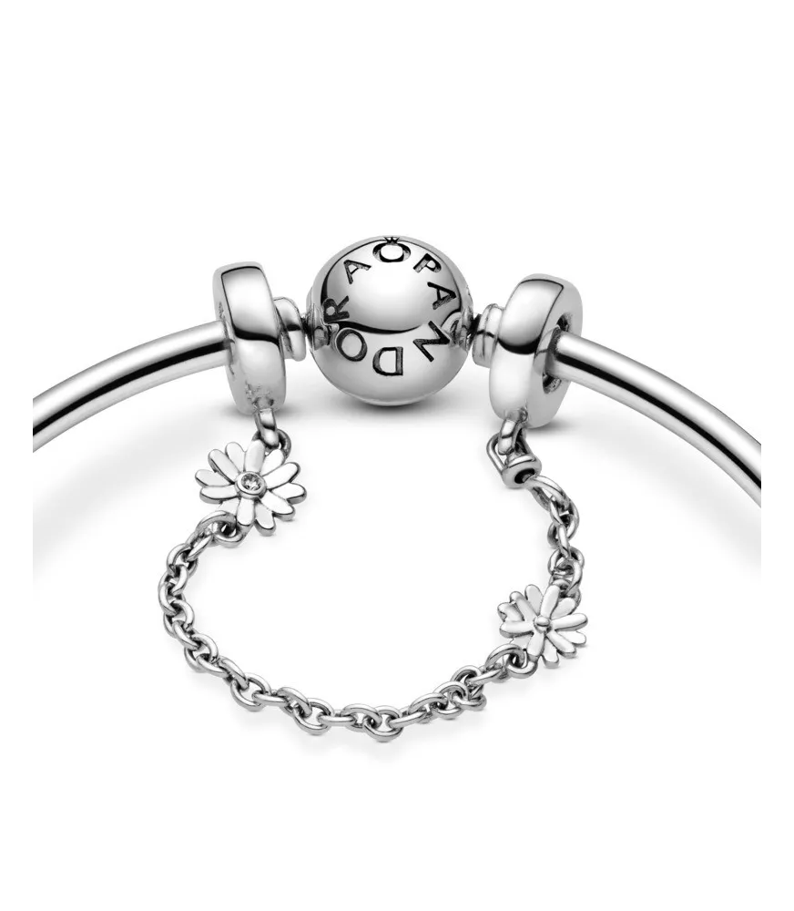 Cadena de seguridad en plata de ley Margaritas REF. 798764C01-05