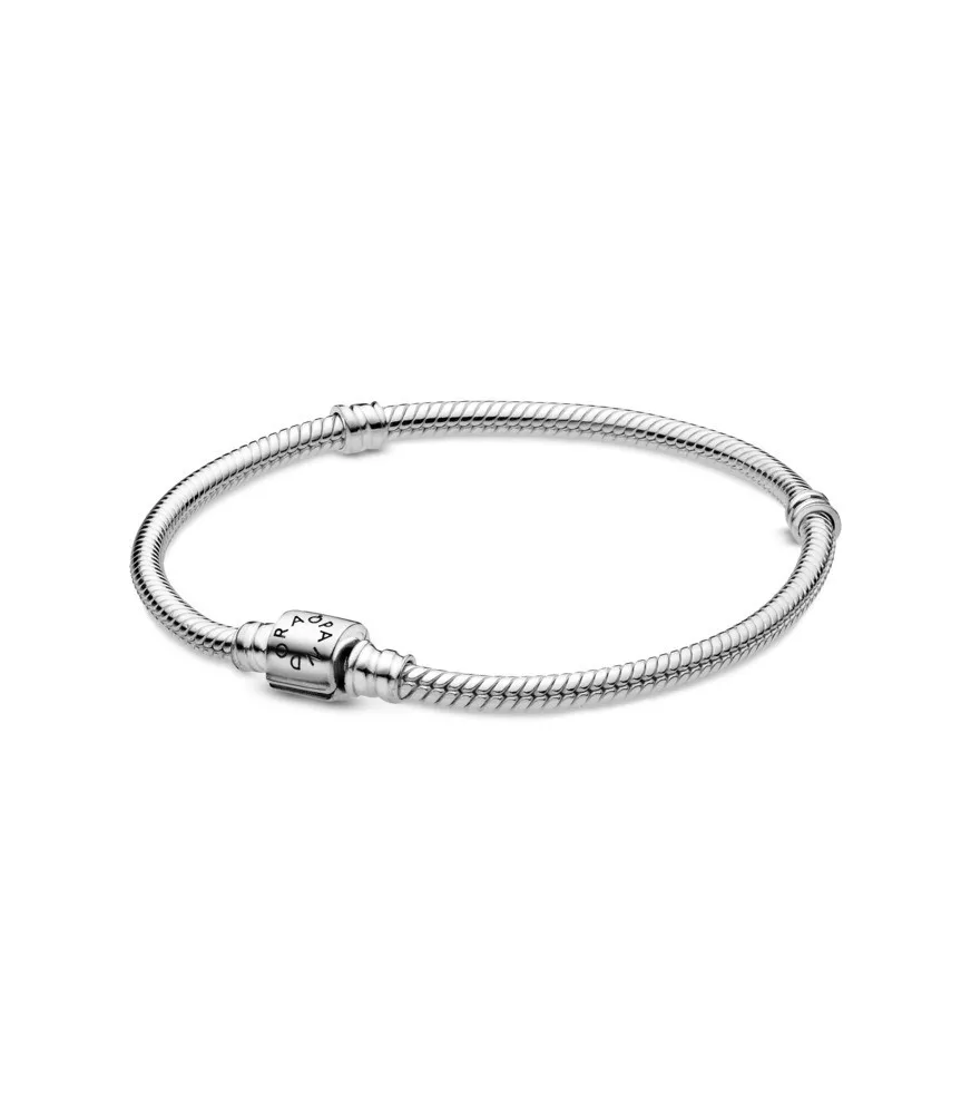 Pulsera Moments en plata de ley con cierre de barril para charms REF. 598816C00
