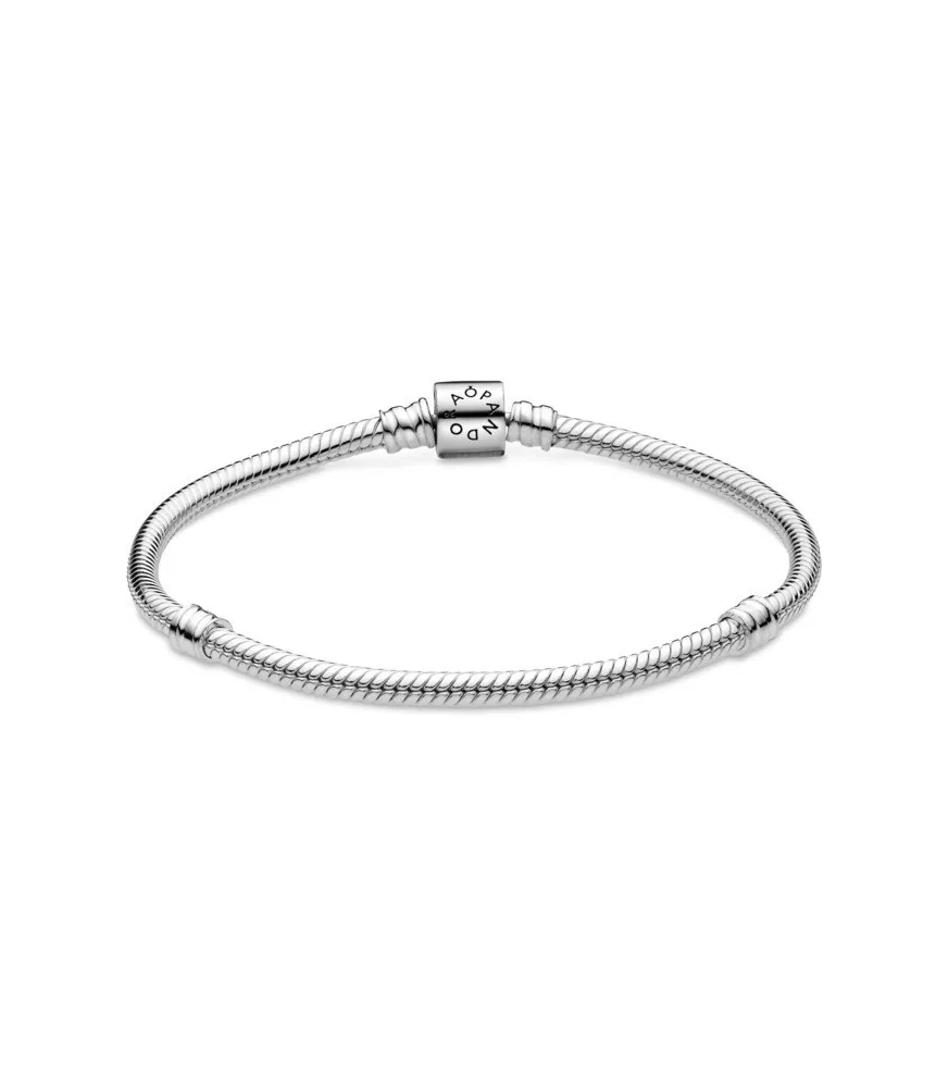 Pulsera Moments en plata de ley con cierre de barril para charms REF. 598816C00
