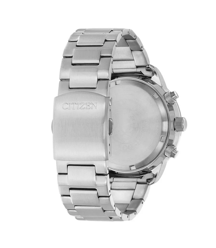 Eco-drive B612, cronógrafo 60 minutos y taquimetro interno.