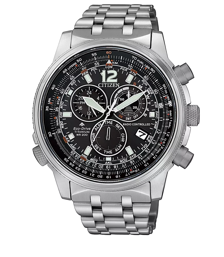 Eco Drive radiocontrolado E660 con reserva de carga de 10 meses.