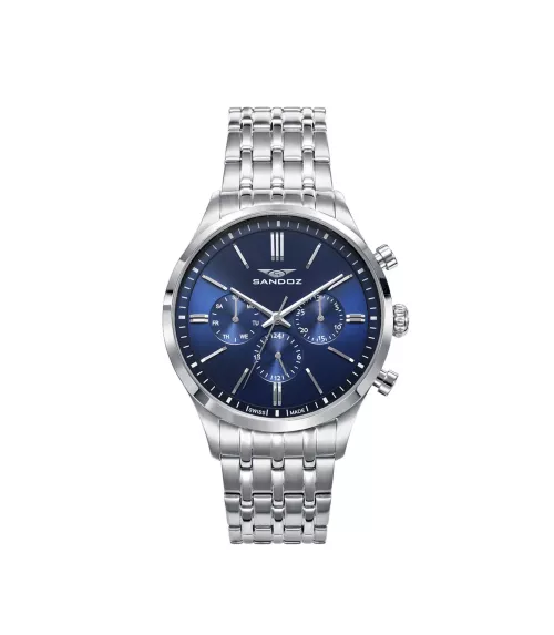 Cuarzo Suizo , 3 agujas y calendario.