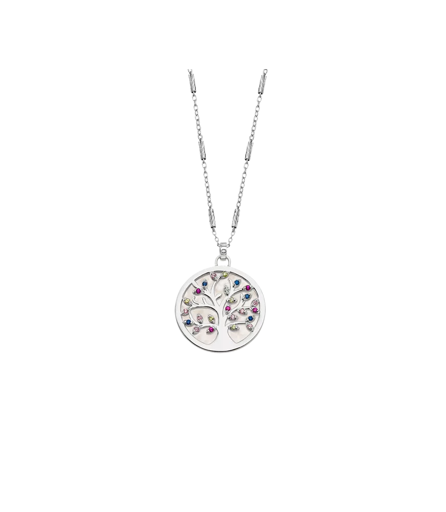 COLLAR LOTUS ÁRBOL DE LA VIDA MULTICOLOR LP1889-1/1