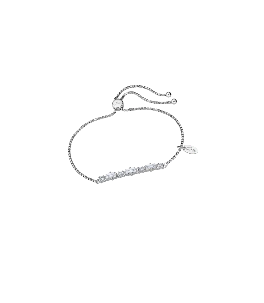 PULSERA LOTUS SILVER SWAROVSKY LP2007-2/1