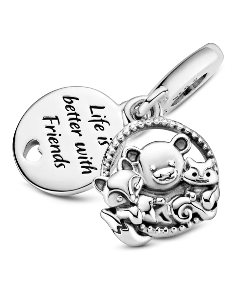 Charm colgante en plata de ley Oso, Zorro y Ardilla
799078C00