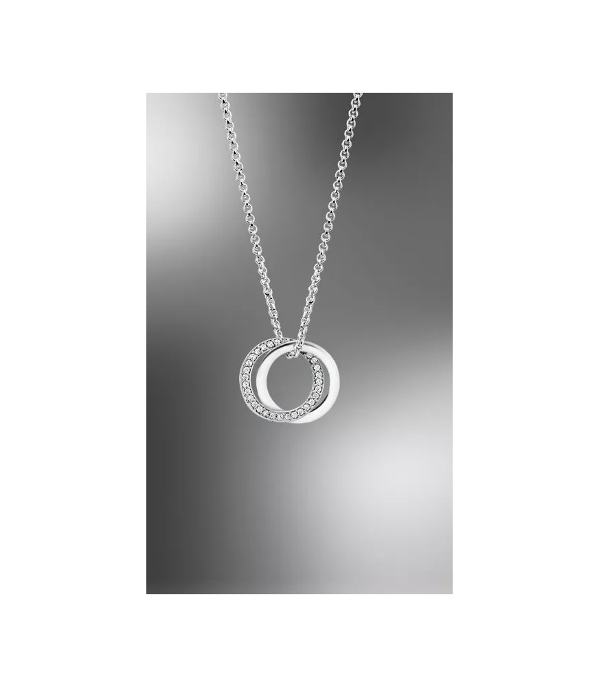 COLLAR LOTUS SILVER MOMENTS AROS ENTRELAZADOS DE PLATA, MUJER  LP1990-1/1 