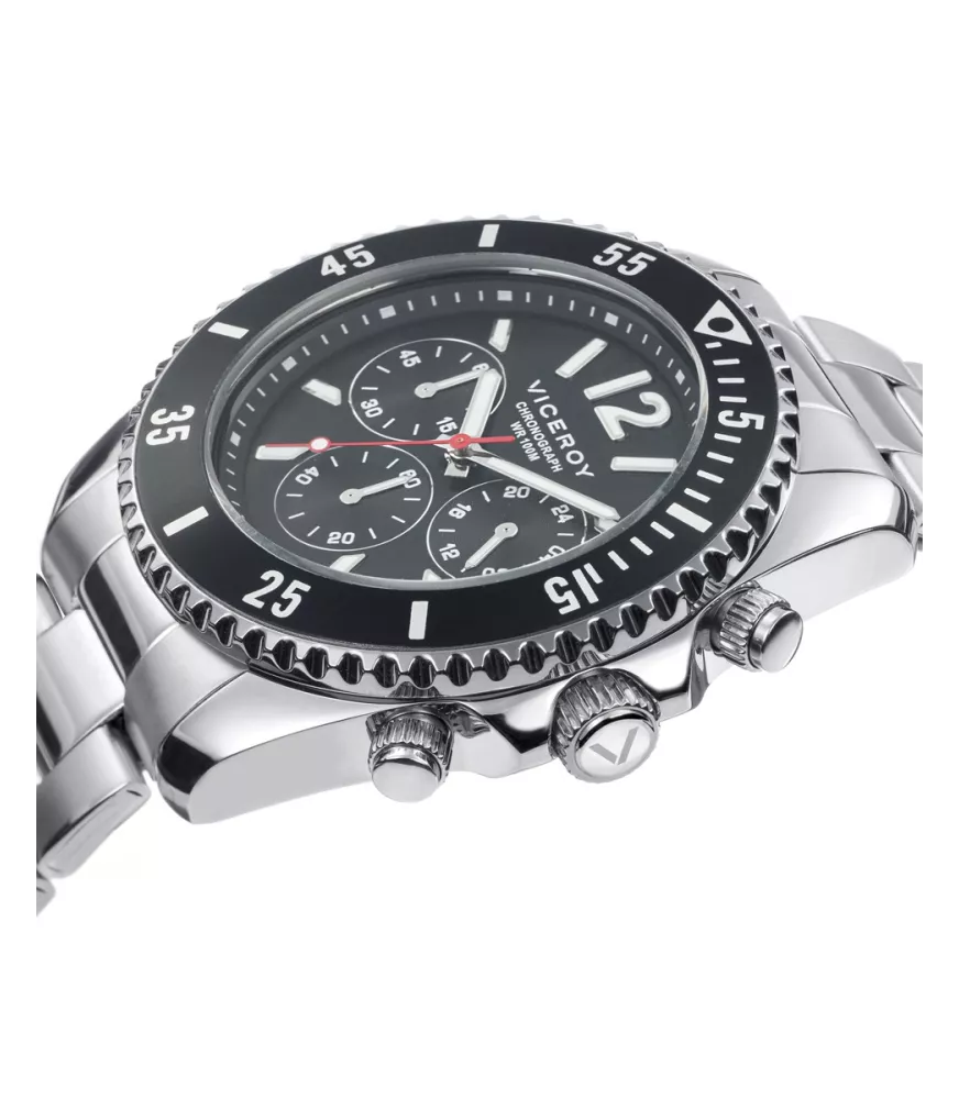 Reloj Viceroy hombre, cuarzo, analógico ,3 agujas y cronógrafo. 