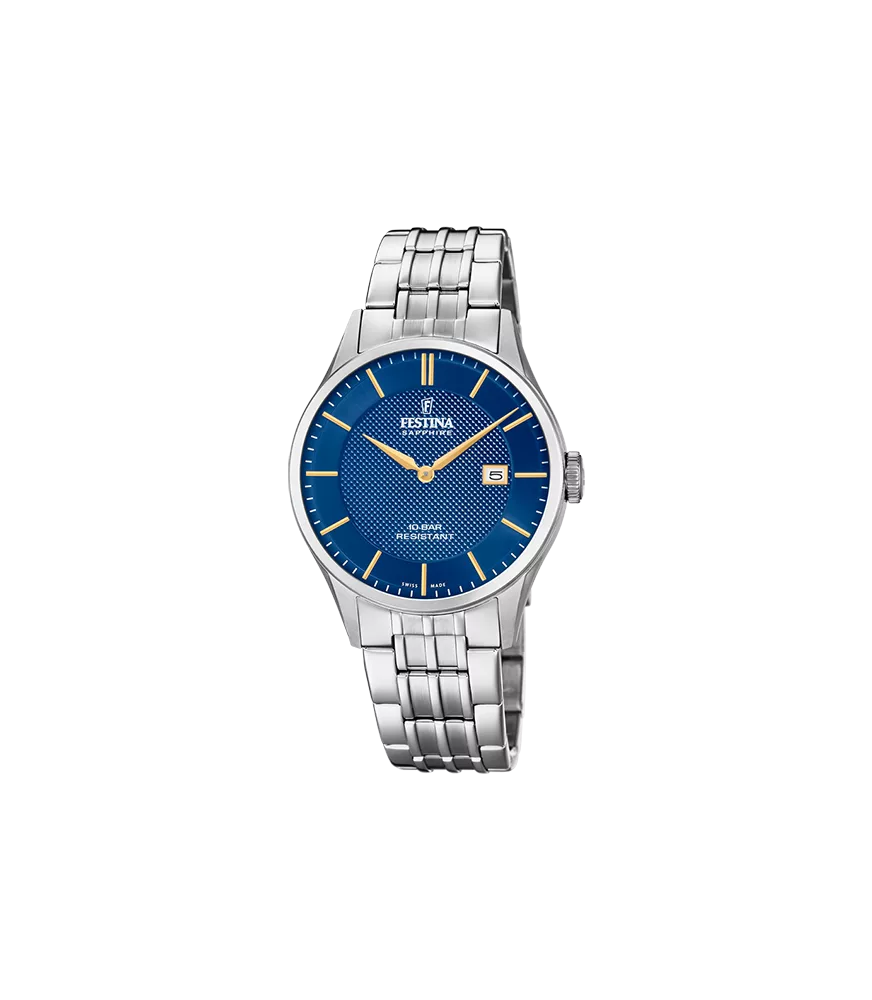 Reloj Festina Swiss Made, f20005/3 cristal zafiro