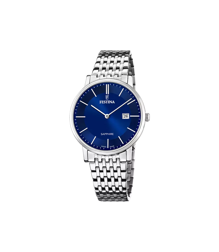 Reloj Festina Swiss Made, f20018/2  cristal zafiro