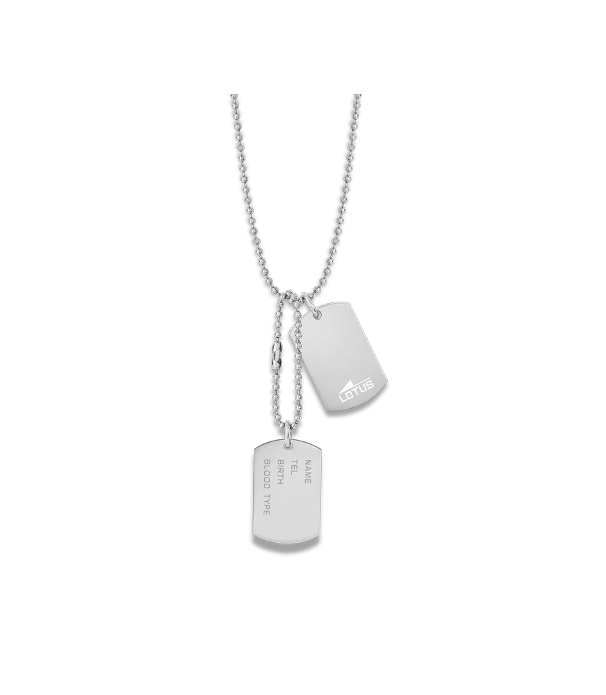 colgante lotus hombre ls2139/1/1 placa militar