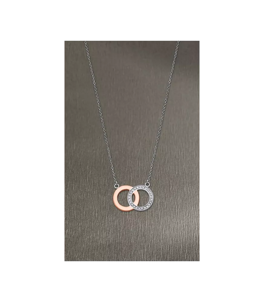 COLGANTE LOTUS STYLE MUJER AROS ENTRELAZADOS LS1913/1/2