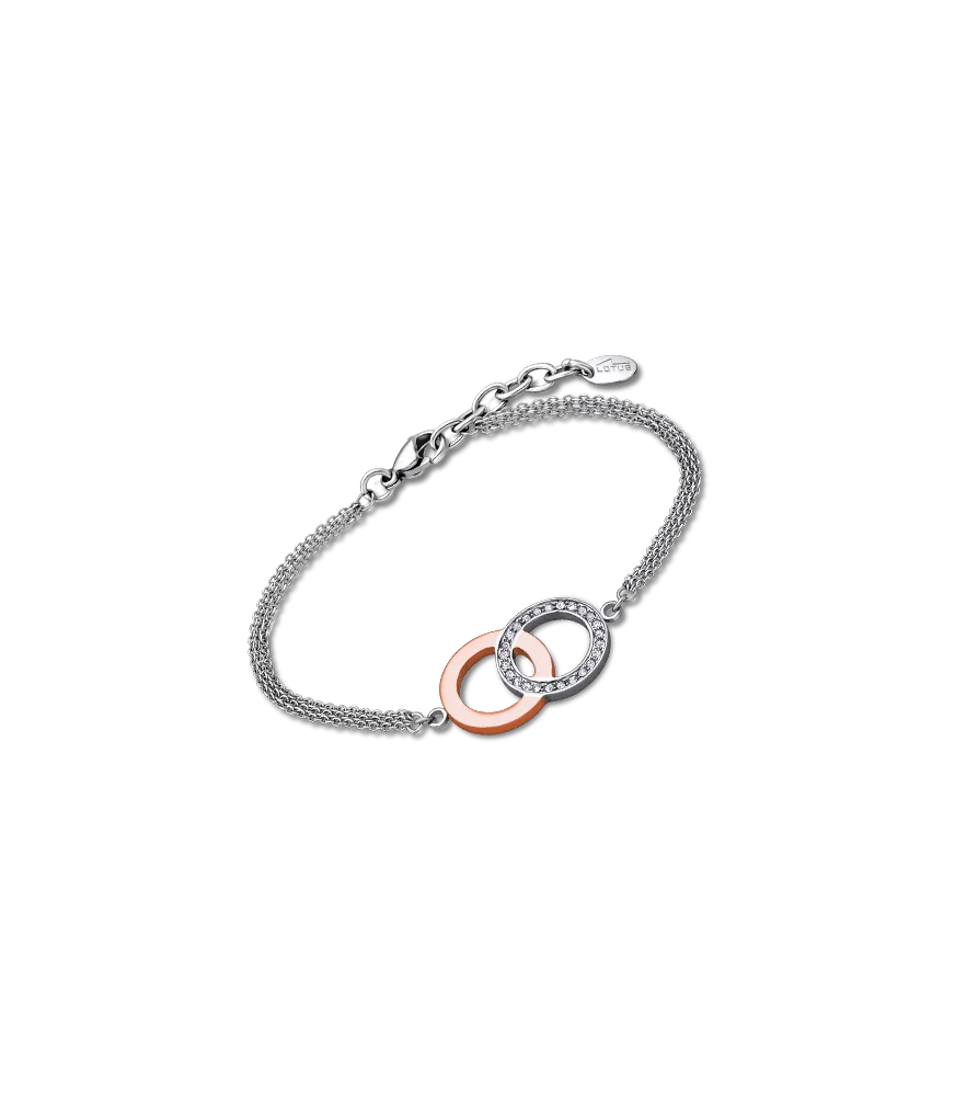 PULSERA LOTUS STYLE MUJER AROS ENTRELAZADOS LS1913/2/2