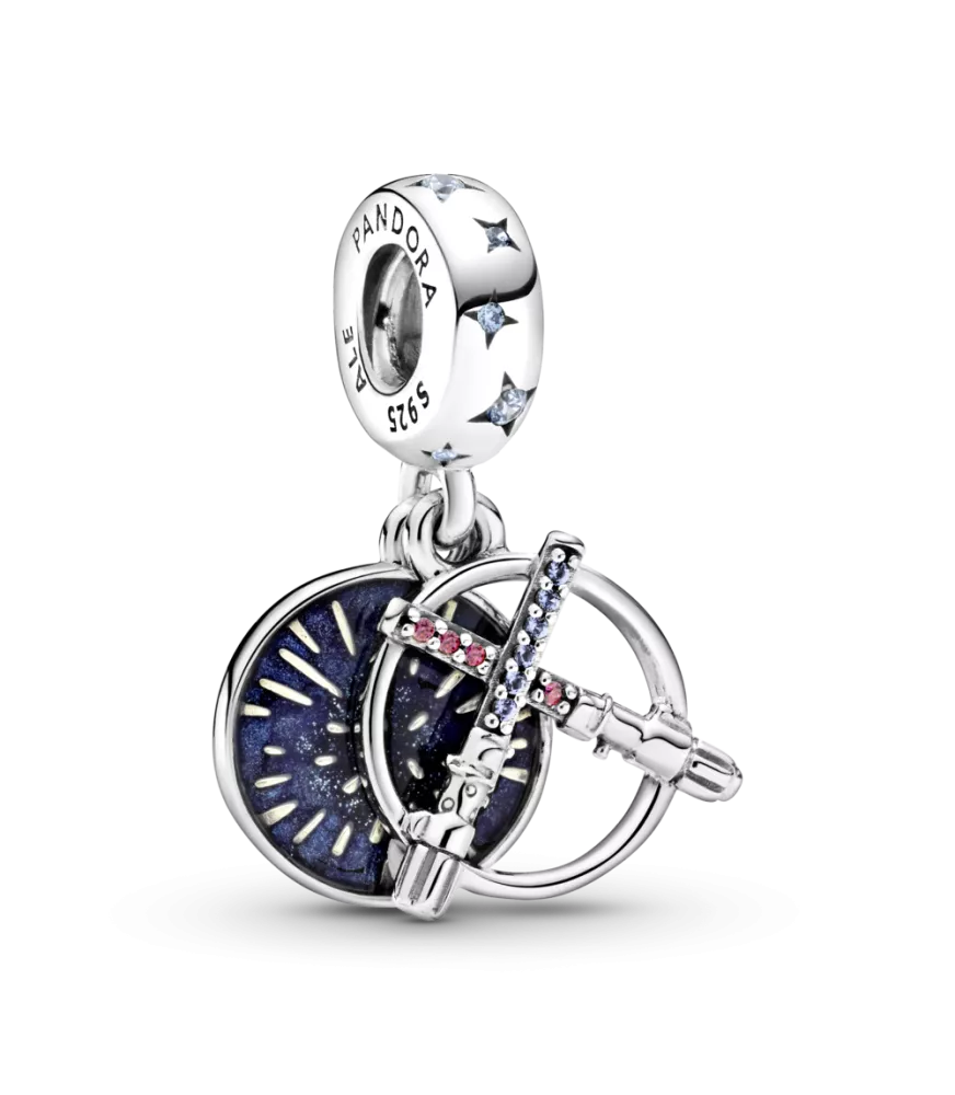 Charm colgante en plata de ley Espadas Láser de Star Wars