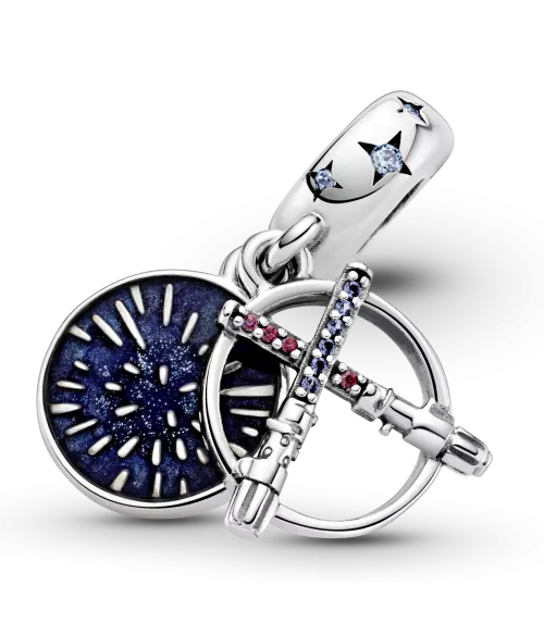 Charm colgante en plata de ley Espadas Láser de Star Wars