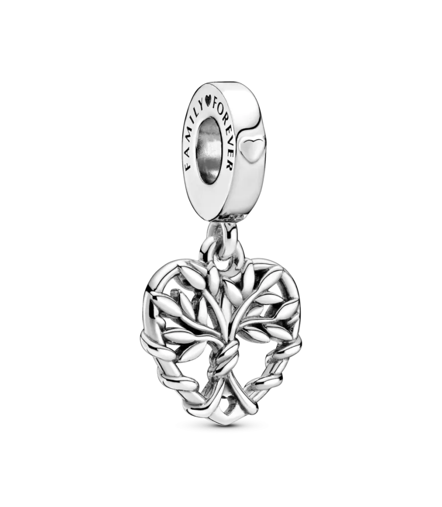 Charm colgante en plata de ley Corazón Árbol de la Vida  Ref: 799149C0