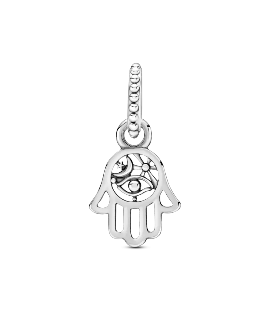 Charm colgante en plata de ley Hamsa Protectora. Ref: 799144C00