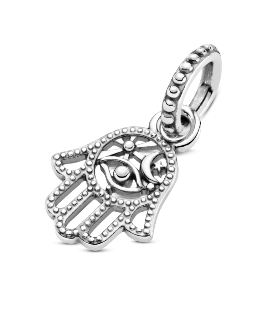 Charm colgante en plata de ley Hamsa Protectora. Ref: 799144C00