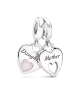 Charm colgante en plata de ley Corazón Doble  Ref: 799187C01