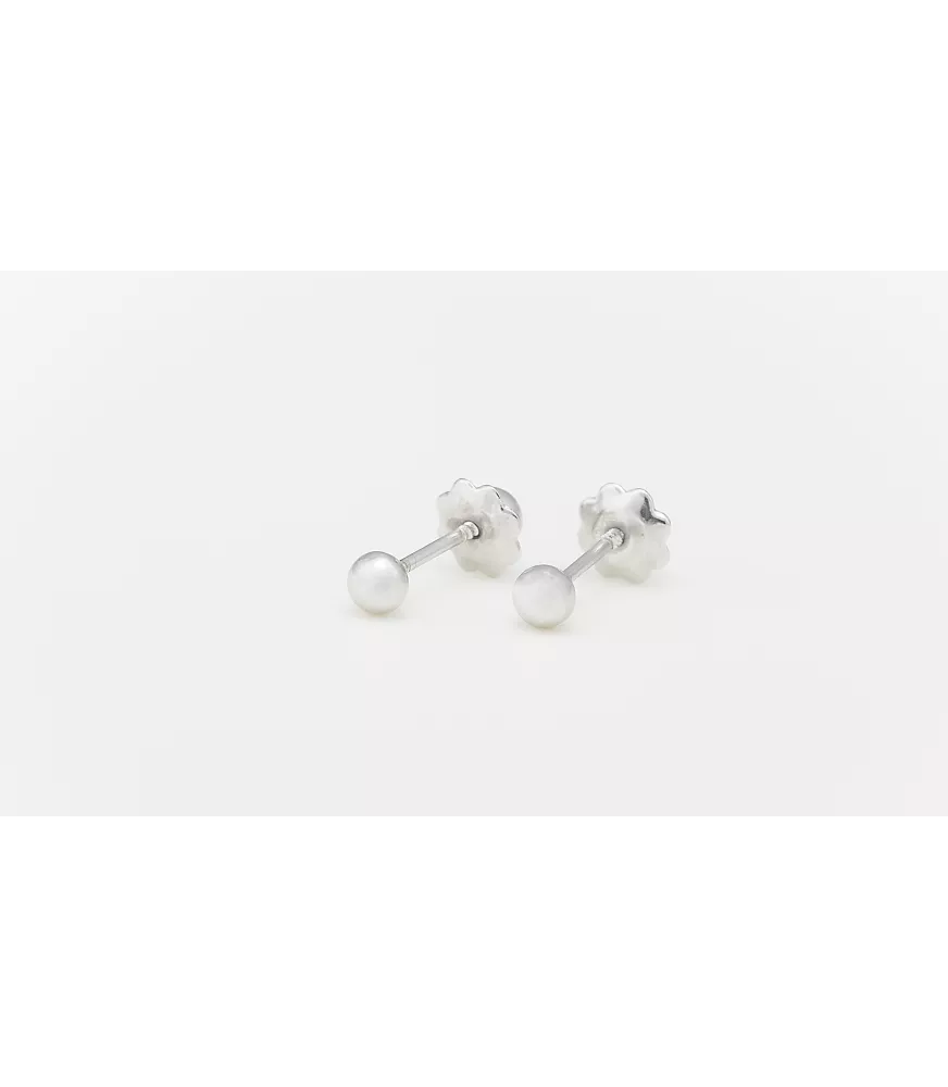 PENDIENTE DE BEBÉ BOLA PEQUEÑA ORO 18 KTS.