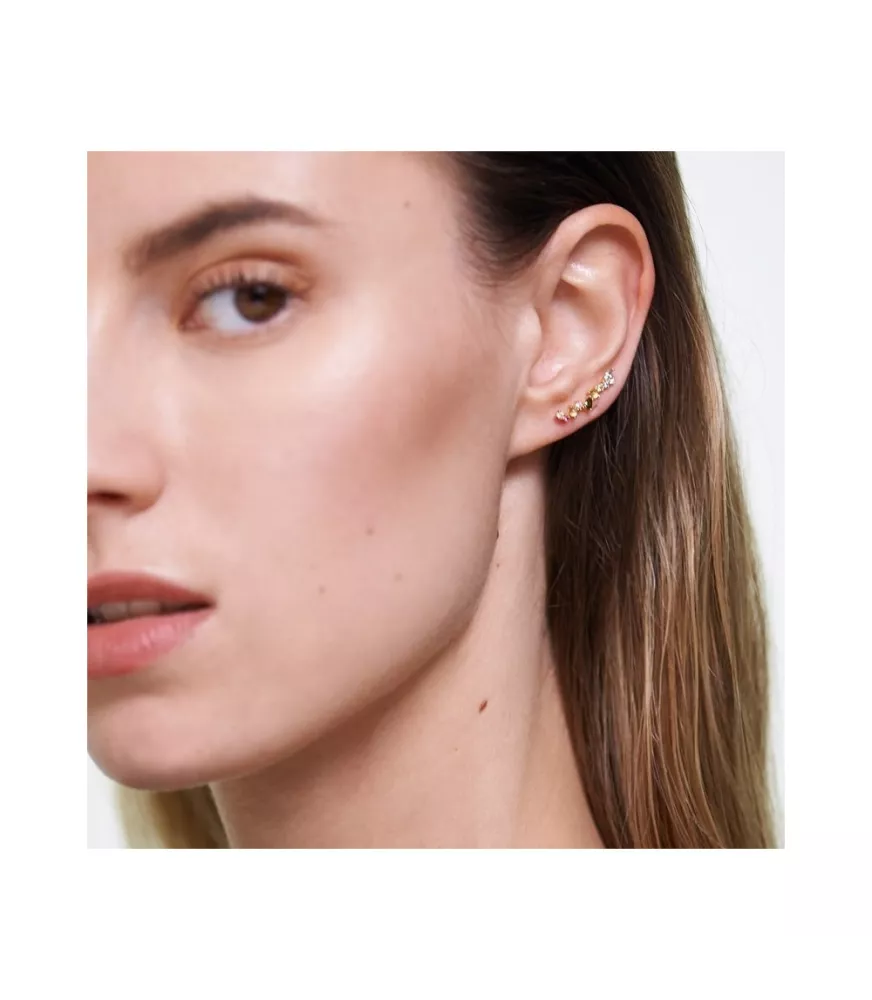 Pendientes Euphoria, P D Paola, en plata de ley con baño de oro de 18K.