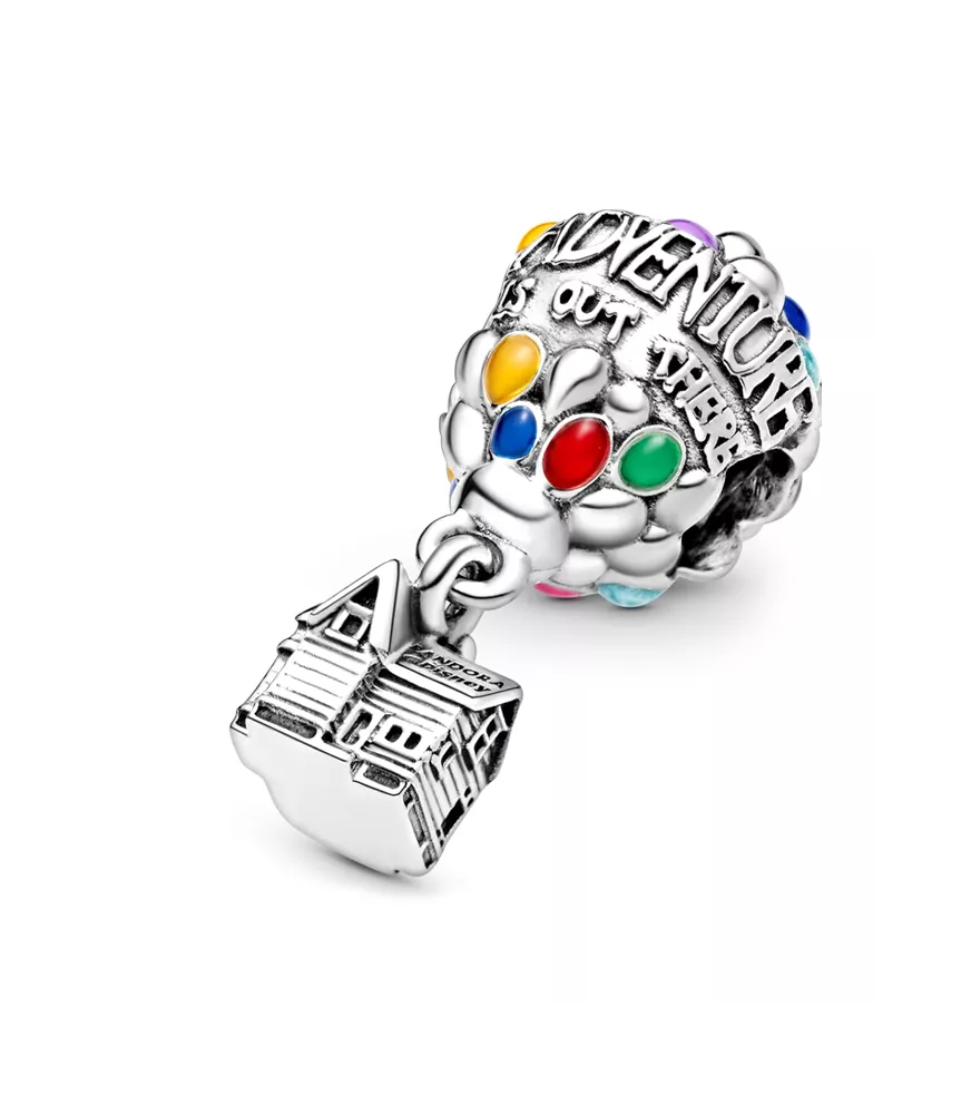 Charm en plata de ley Casa y Globos de Up de Disney Pixar