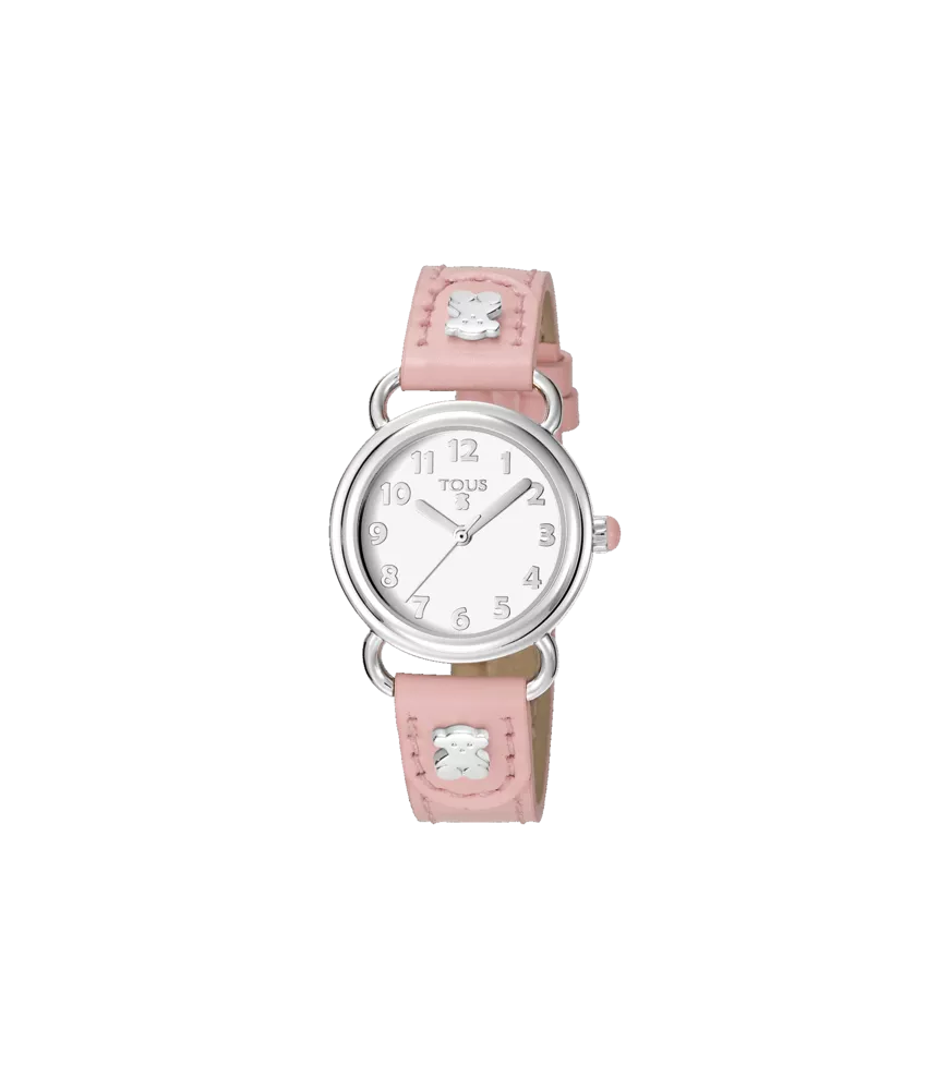 RELOJ TOUS BABY BEAR EN ACERO Y PIEL PARA NIÑA 500350180