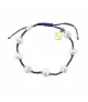 Pulsera Pantone Duran Exquse con 8 perlas e hilo de algodón.