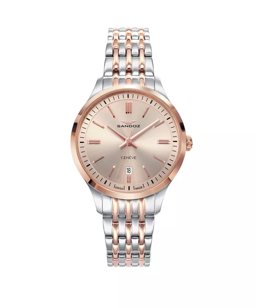 Cuarzo Suizo , 3 agujas y calendario.