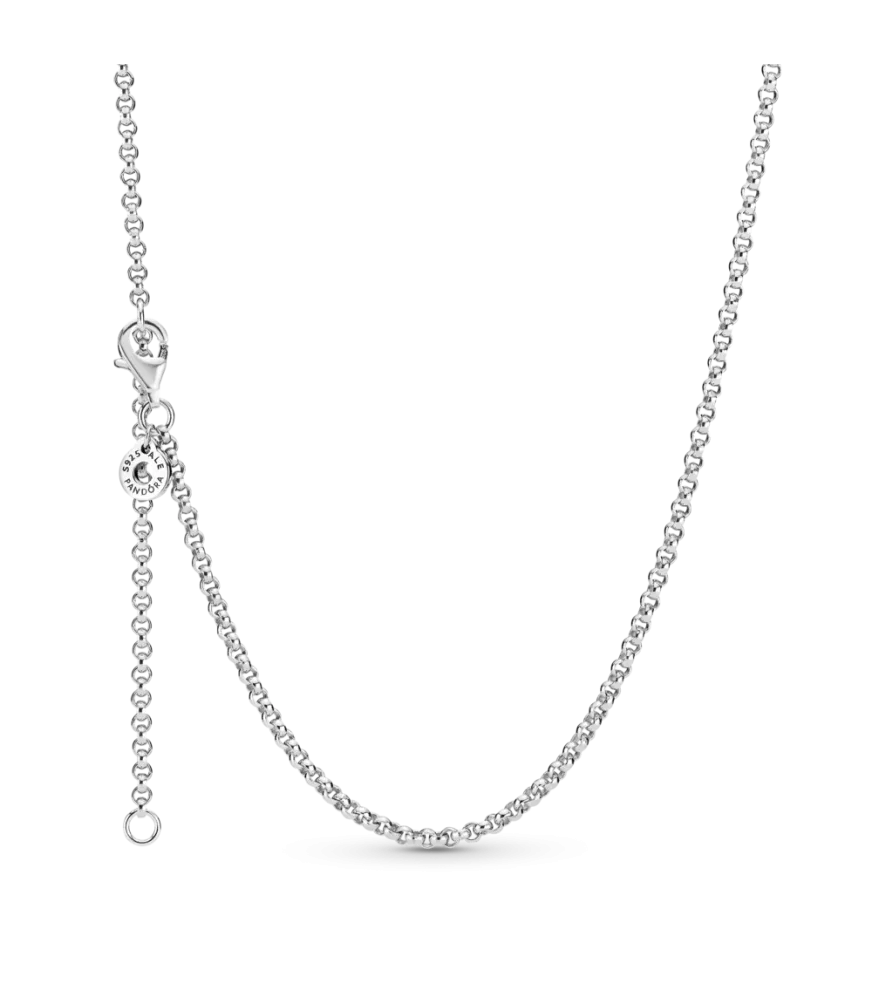 Cadena en plata de ley Eslabones Redondos
REF. 399260C00-60