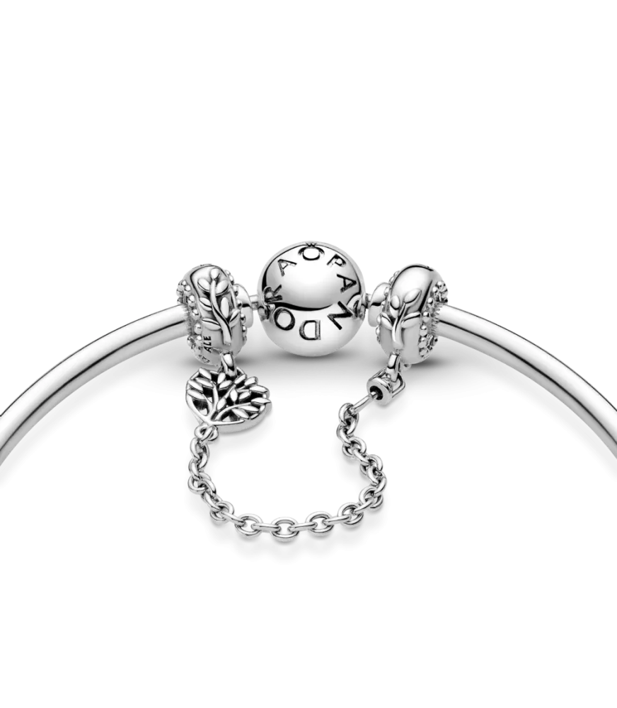 Cadena de Seguridad en plata de ley  Árbol Genealógico
REF. 799293C00-05