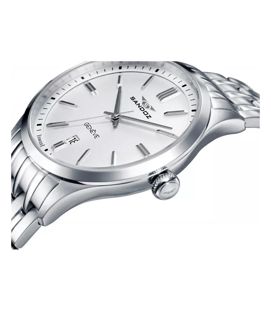 Cuarzo Suizo hombre, 3 agujas ,calendario y cronógrafo.