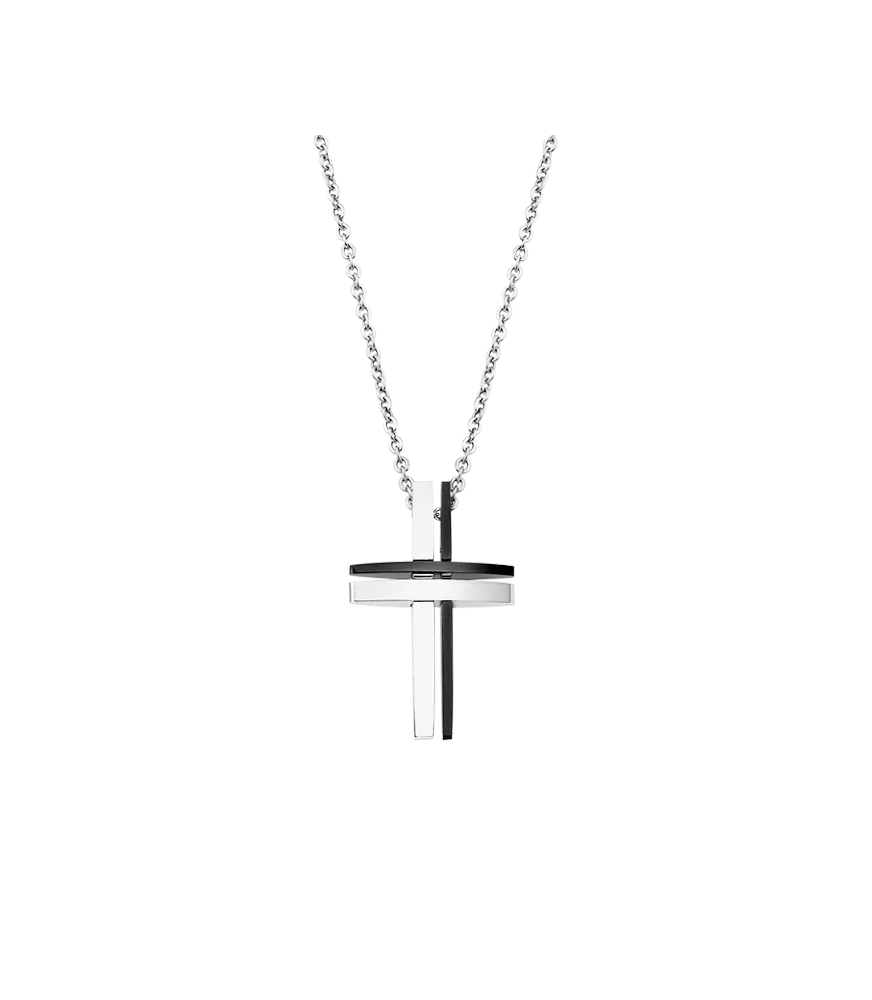 Colgante hombre Lotus Style de acero con cadena de acero