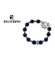 PULSERA PIEDRA NATURAL Y PLATA