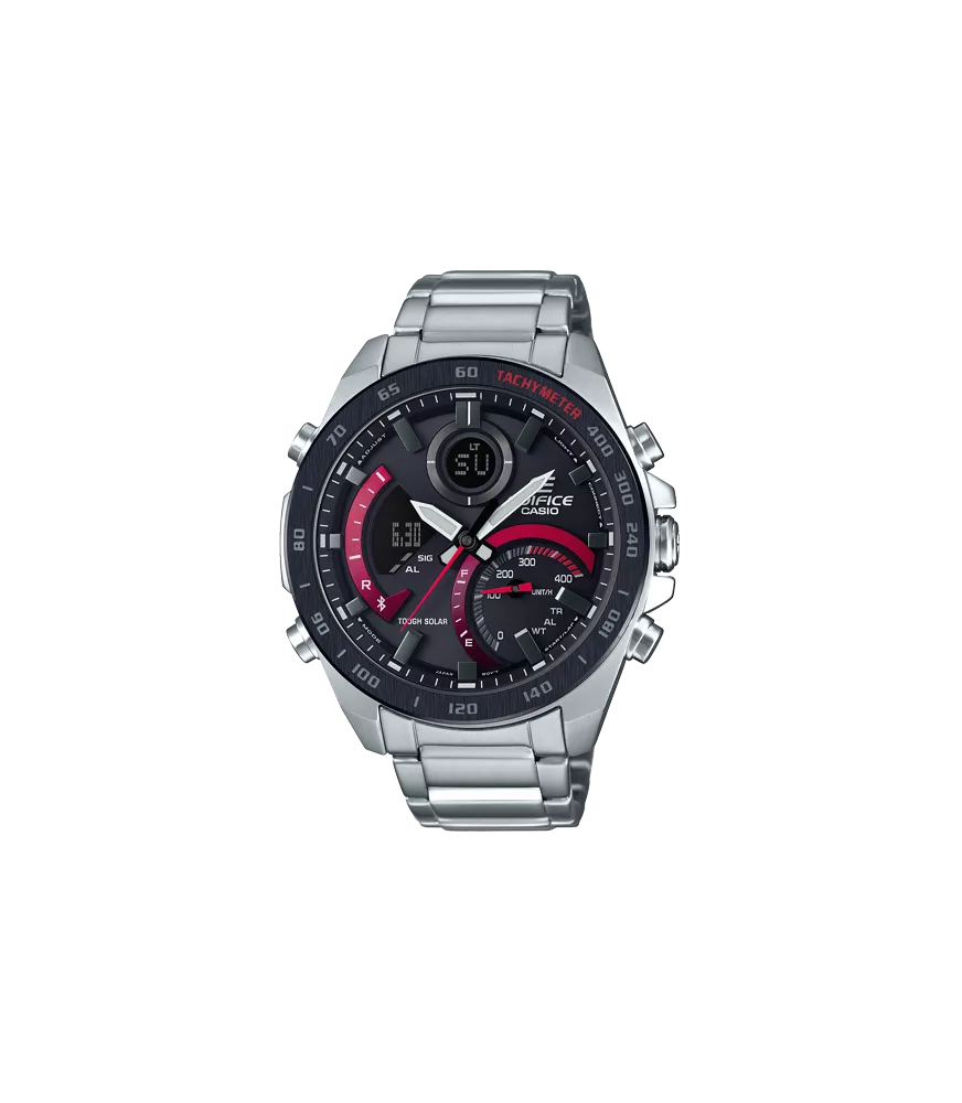 Reloj Casio Edifice Hombre, Solar, 3 agujas, calendario, cronógrafo y bluetooth.