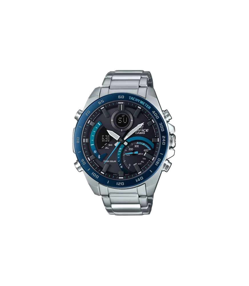 Reloj Casio Edifice Hombre, Solar, 3 agujas, calendario, cronógrafo y bluetooth.