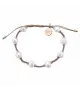 Pulsera Pantone Duran Exquse con 8 perlas e hilo de algodón.
